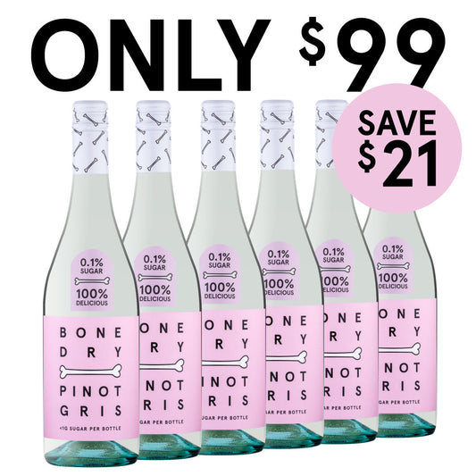 Bone Dry Pinot Gris - $99 6-Pack