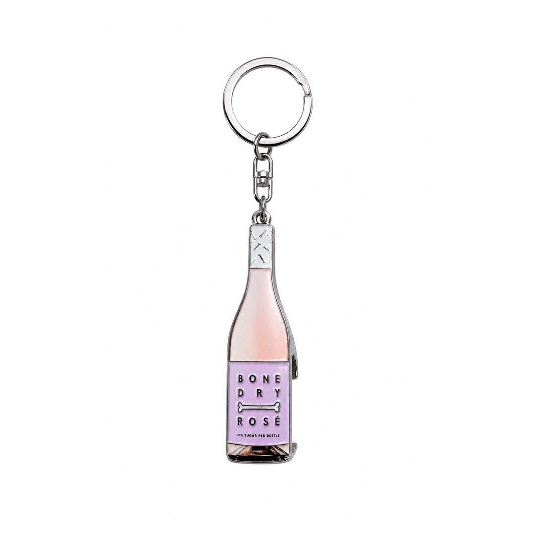 Bone Dry Rosé Bottle Opener Keyring